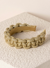 Load image into Gallery viewer, Braided Headband in Gold.
