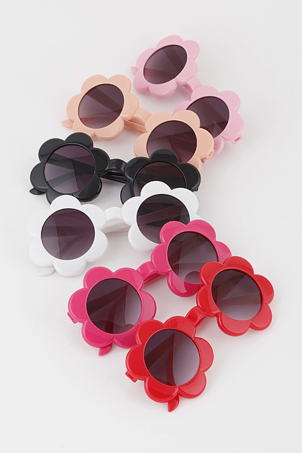 Kids Round Flower Sunglasses.