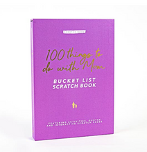 Load image into Gallery viewer, 100 Things to do with Mom Bucket List Scratch Book
