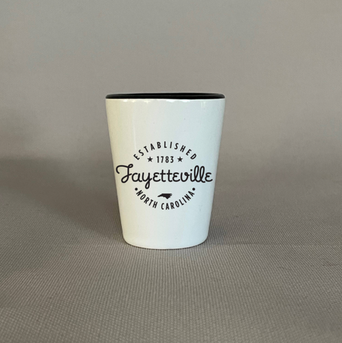 Fayetteville, North Carolina Ceramic Shot Glass - 1.5oz.