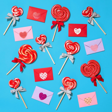 Load image into Gallery viewer, Strawberry Short Cake 1 Oz. Heart Lollipops
