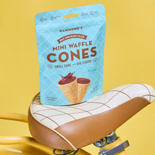 Load image into Gallery viewer, Milk Chocolate Filled Mini Waffle Cones
