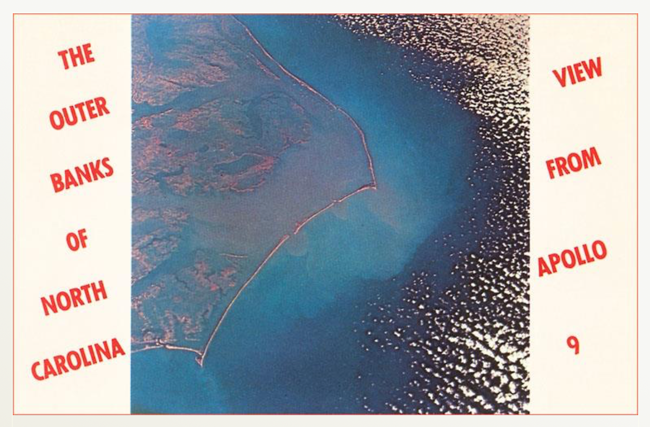 View of Outer Banks from Space Magnet