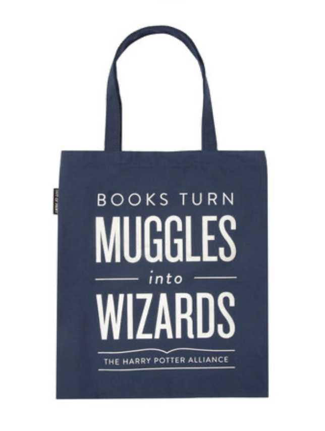 Books Turn Muggles into Wizards Tote Bag