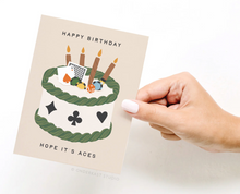 Load image into Gallery viewer, Aces Poker Birthday Greeting Card
