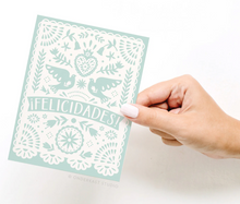 Load image into Gallery viewer, Felicidades Papel Picado Greeting Card

