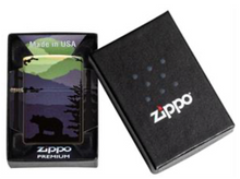 Load image into Gallery viewer, Bear Landscape Design Zippo Lighter
