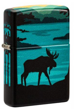 Load image into Gallery viewer, Moose Landscape Design Zippo Lighter
