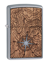 Load image into Gallery viewer, Woodchuck Compass - Street Chrome Zippo Lighter
