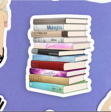 Load image into Gallery viewer, Taylor Swift Albums as Books Sticker.
