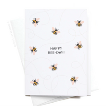 Load image into Gallery viewer, Happy Bee-day! Folded Greeting Note Set of 10
