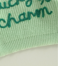 Load image into Gallery viewer, 🍀 Lucky Charm Toddler Sweater – St. Patrick’s Day Knit Pullover
