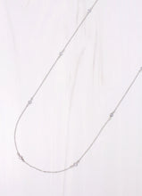 Load image into Gallery viewer, Carleton CZ Necklace SILVER

