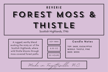 Load image into Gallery viewer, Forest Moss &amp; Thistle Candle - Scottish Highlands, 1746
