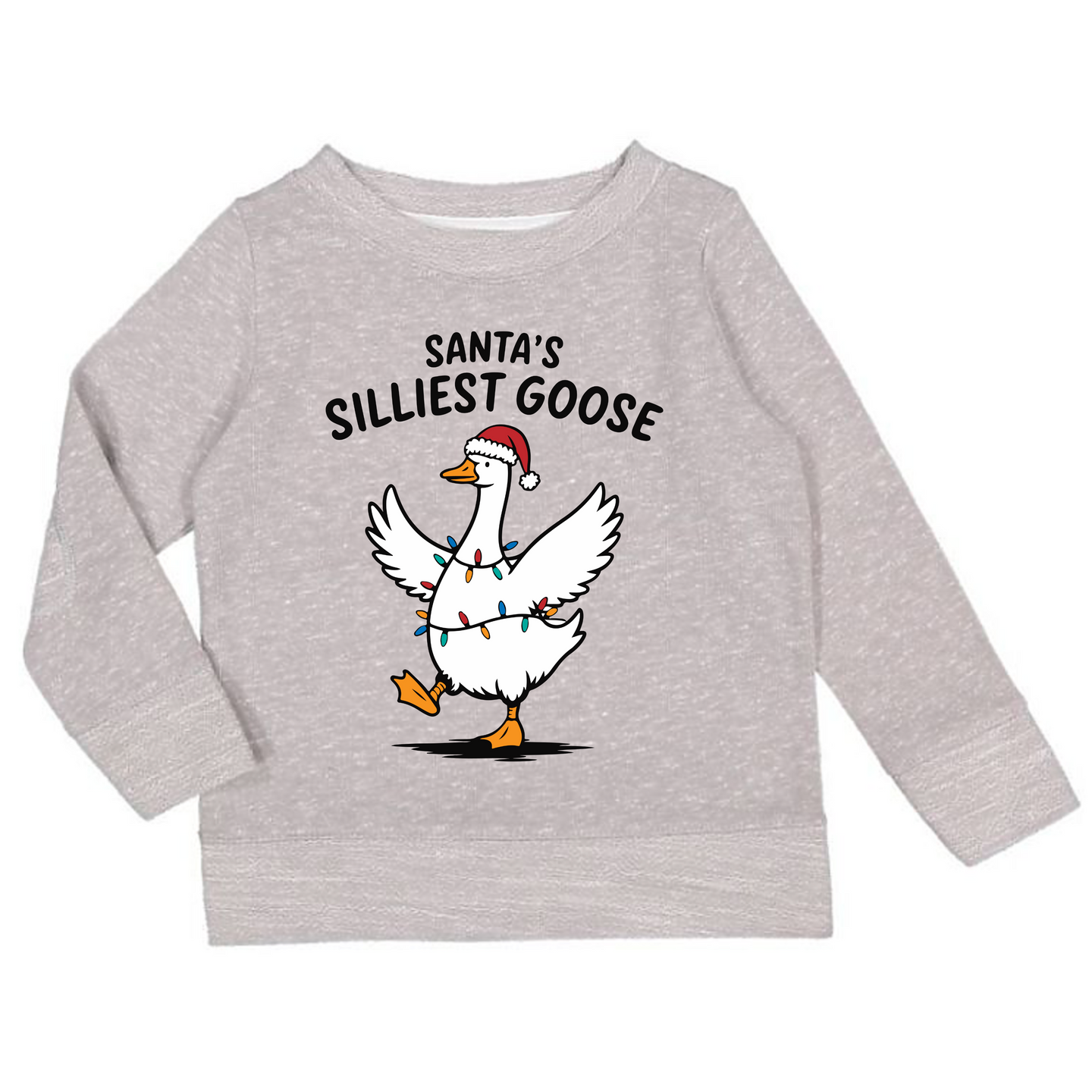 Santa's Silliest Goose French Terry Sweatshirt