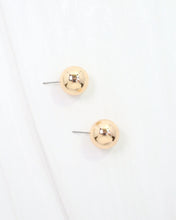 Load image into Gallery viewer, Bailey Medium Ball Earring WR Gold
