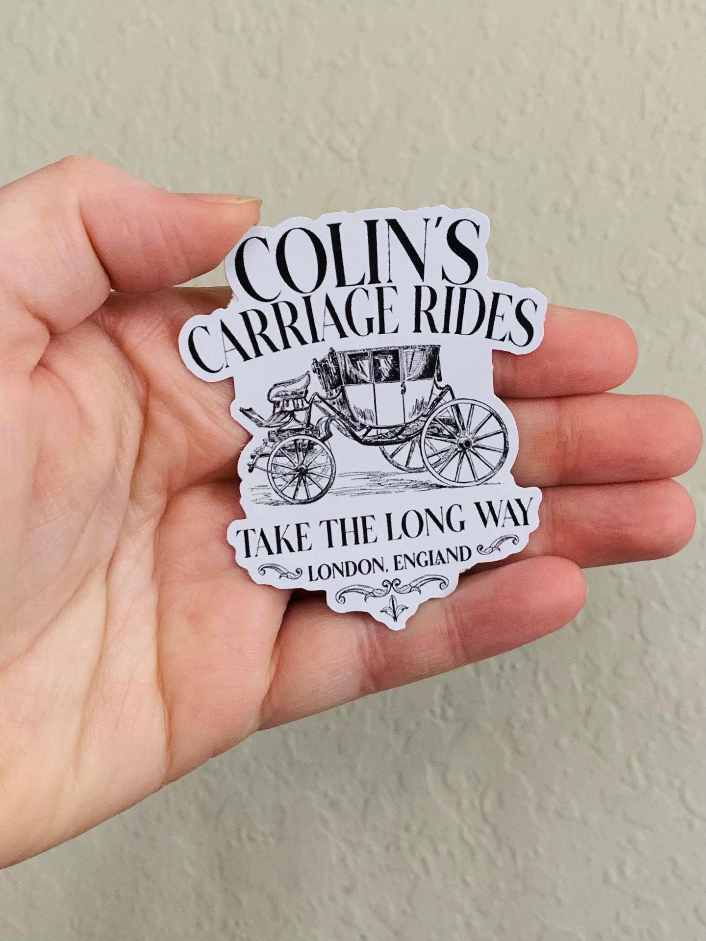 Carriage Rides- Bridgerton Sticker.