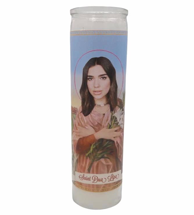 Dua Lipa Devotional Prayer Saint Candle