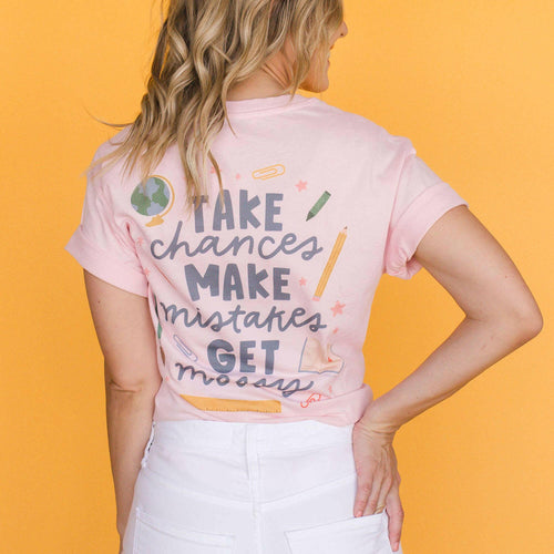 Take Chances Tee - Blush.