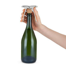 Load image into Gallery viewer, Harrison Polished Silver-Finish Champagne Cork Puller.
