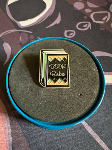 Book Babe Enamel Pin.