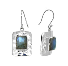 Load image into Gallery viewer, Labradorite 925 Sterling Silver Dangle Earrings.
