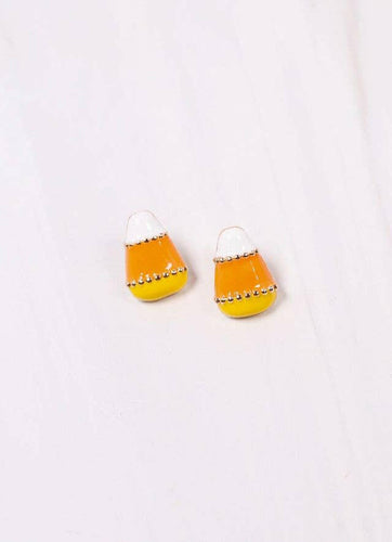 Wicked Candy Corn Stud Earring ORANGE.