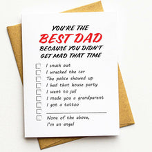 Load image into Gallery viewer, Funny Best Dad Multiple Choice - Father&#39;s Day Greeting Card.
