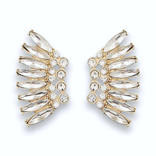 Crystal Marquis Wing Earrings.