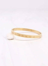 Load image into Gallery viewer, Constanzia Roman Numeral Bracelet GOLD.
