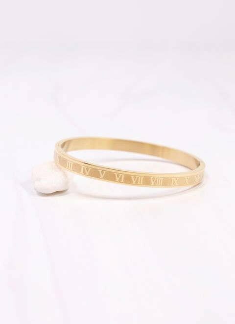 Constanzia Roman Numeral Bracelet GOLD.