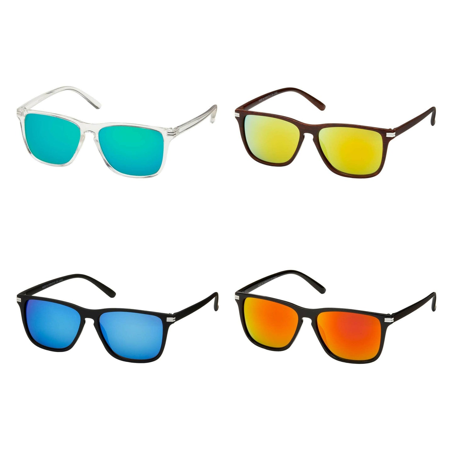 Keyhole Color Mirror Lens Sunglasses - 1996 - 805.