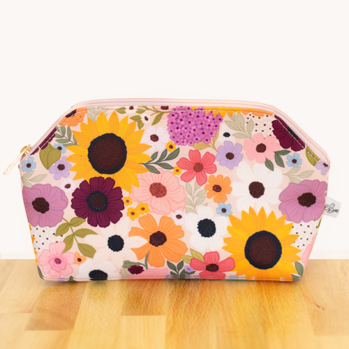 Rainbow Garden Zipper Pouch.