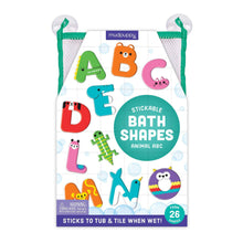 Load image into Gallery viewer, Animal ABC Stickable Foam Bath Shapes.
