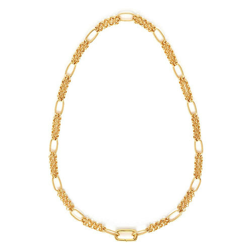 Oval Link Statement Chain Necklace.