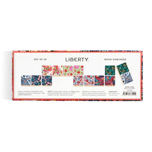 Load image into Gallery viewer, Liberty Floral Wood Domino Set.
