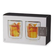Load image into Gallery viewer, Double Walled Insulated Whiskey Rocks Glasses - Set of 2.
