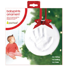 Load image into Gallery viewer, Baby Christmas Handprint or Footprint Keepsake Ornament.
