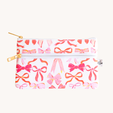 Load image into Gallery viewer, Pink Bows Pencil Pouch.
