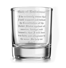 Load image into Gallery viewer, Military Oath of Enlistment - Whiskey Glass.
