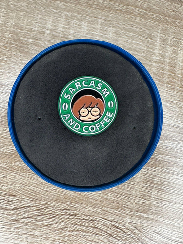 Daria - Sarcasm and Coffee Pin.