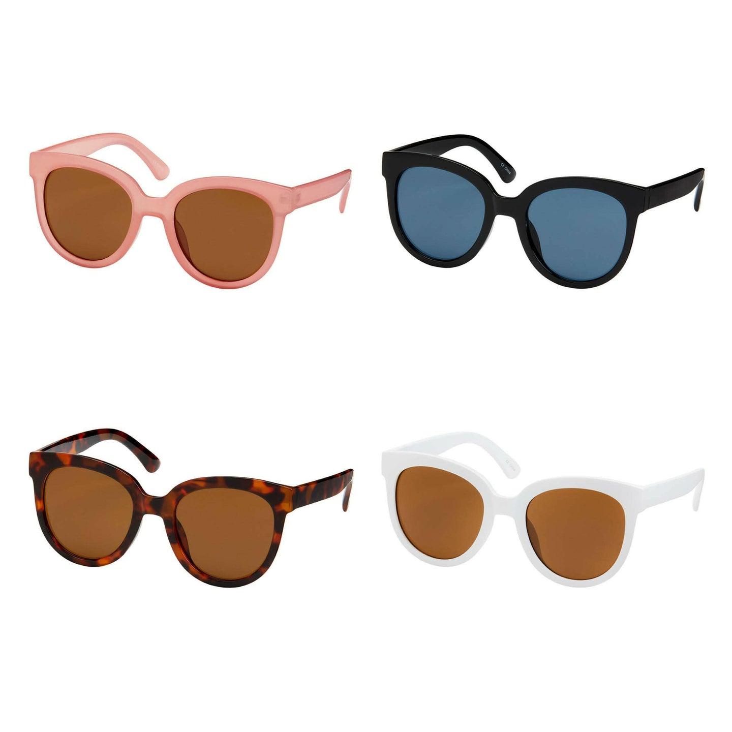 Round Cat Eye Sunglasses -1318 Rose.