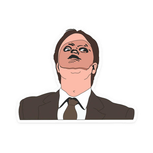 Dwight CPR Mask Sticker.