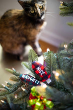 Load image into Gallery viewer, Christmas Naughty &amp; Nice Cat Toys, Set of 2.
