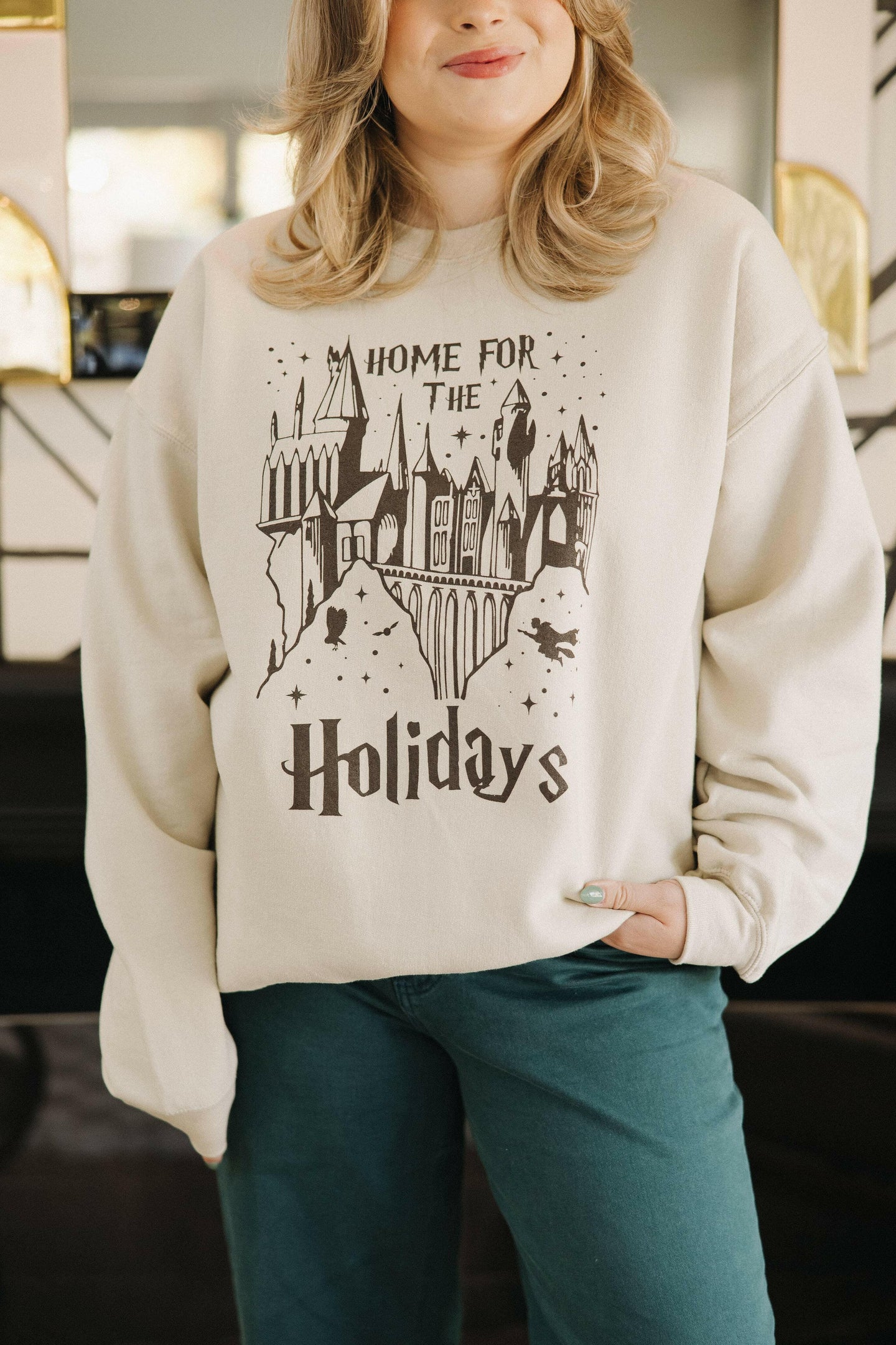 Home For The Holidays Sweatshirt.