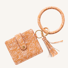 Load image into Gallery viewer, Terracotta Floral Wallet.
