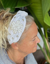 Load image into Gallery viewer, Glam Snowflake Beaded Headband.
