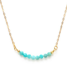 Load image into Gallery viewer, 3mm Faceted Gemstone necklace.
