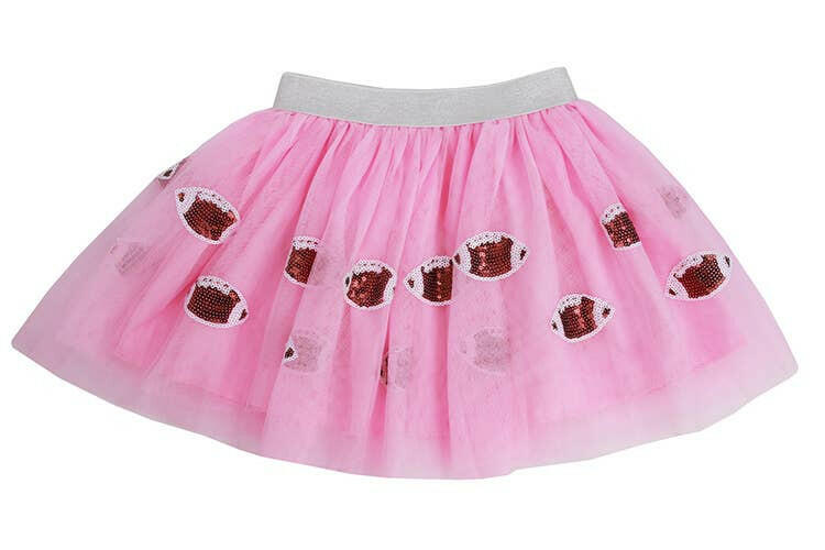 Pink Sequin Football Tutu .