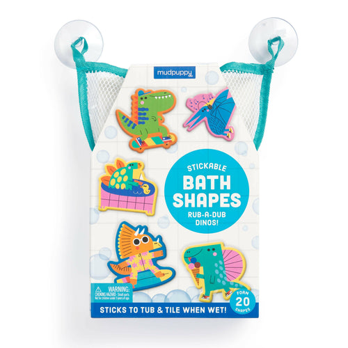 Rub-a-Dub Dinos Stickable Foam Bath Shapes.